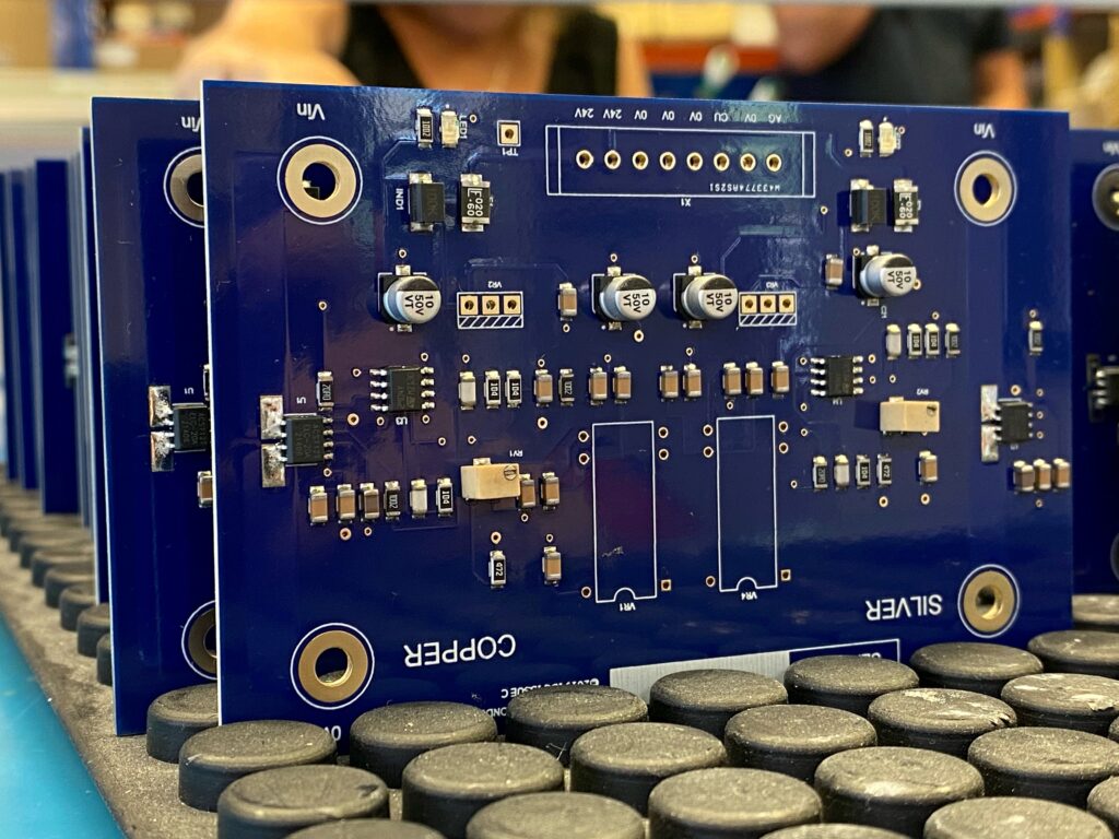 An image of an assembled PCB